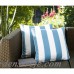 Breakwater Bay Fawcett Water Resistant Stripe Indoor/Outdoor Throw Pillow TFGI1097